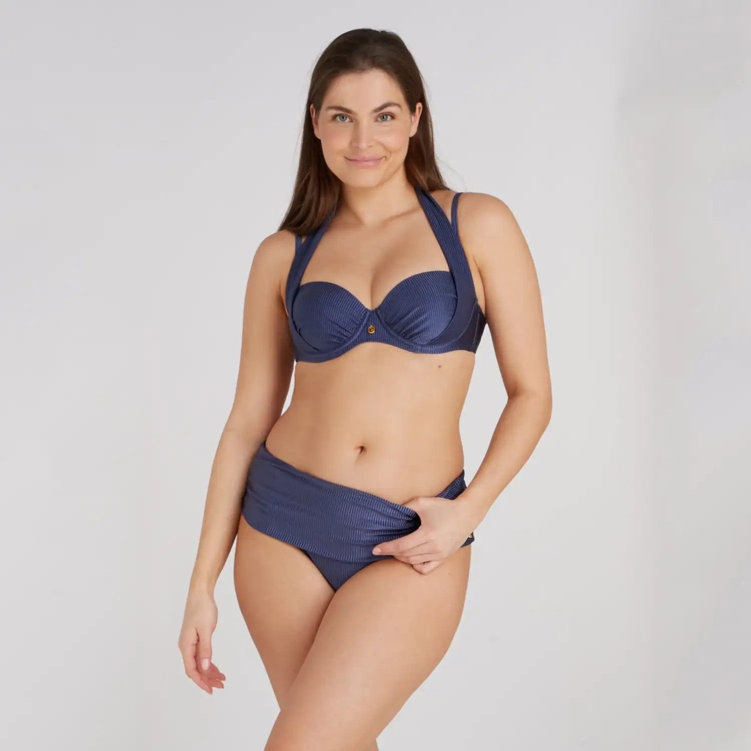 TEN CATE BEACH 60016-5073 Bikini top multiway padded wired shiny indigo - Afbeelding 3