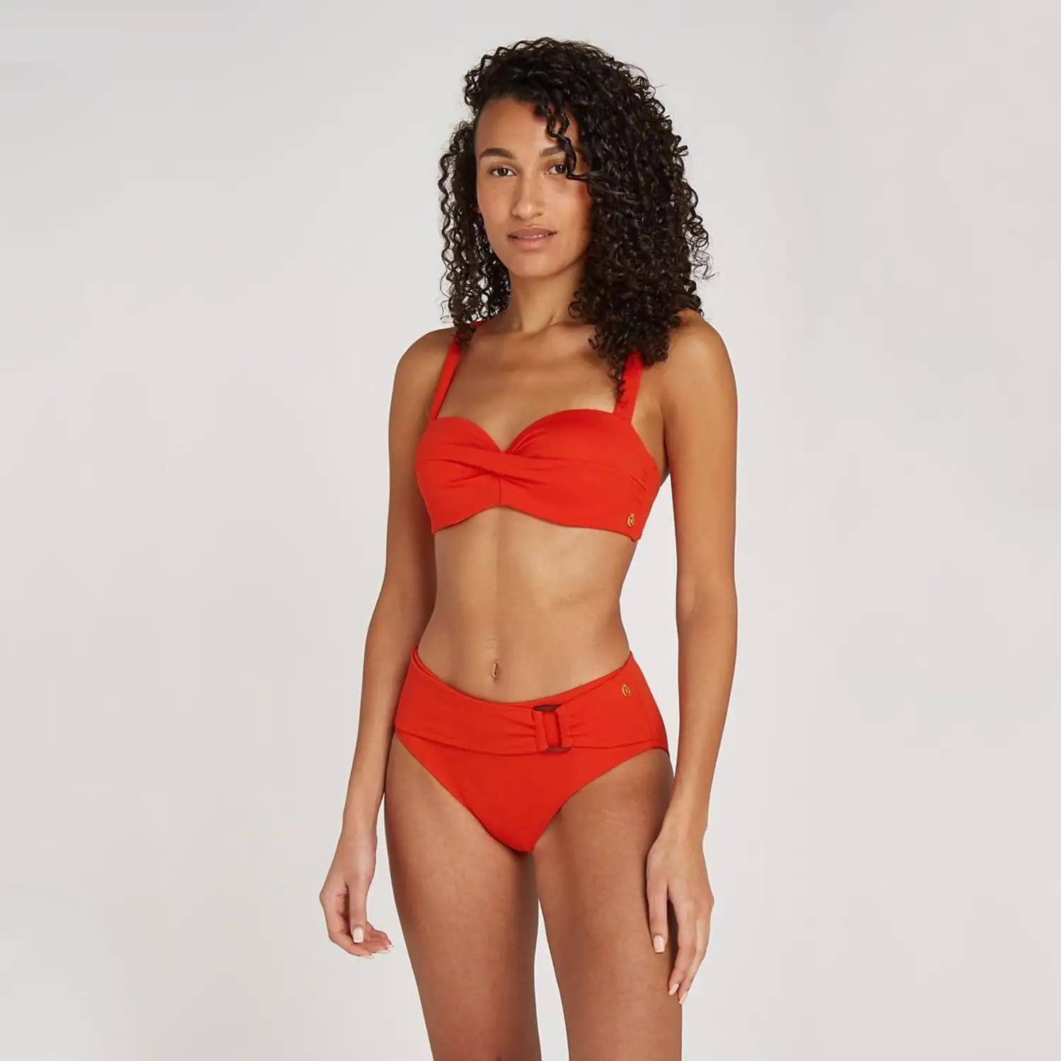 TEN CATE BEACH 60017-5066 Bikini top twisted padded wired summer red relief - Afbeelding 3