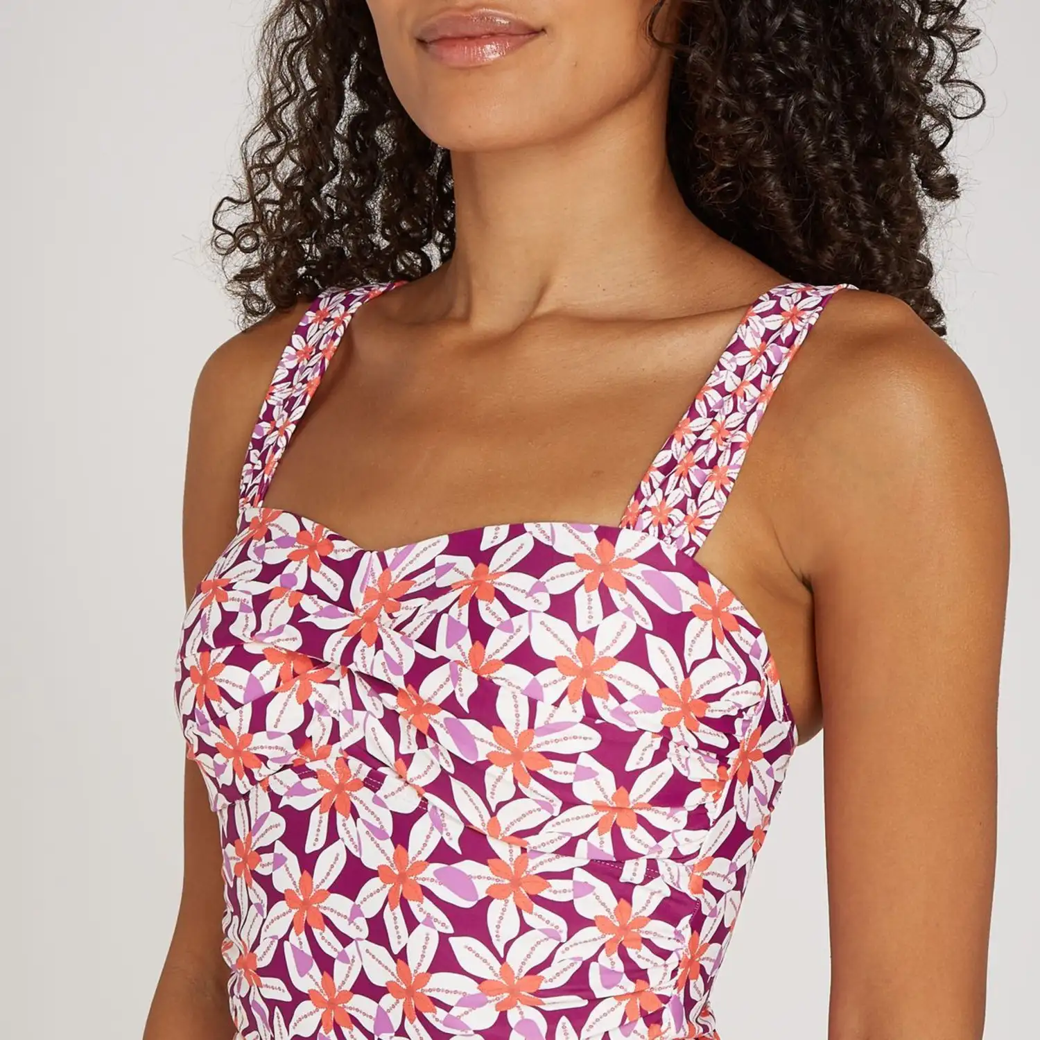 TEN CATE BEACH 60020-5069 Tankini top twisted padded summer flowers - Afbeelding 5