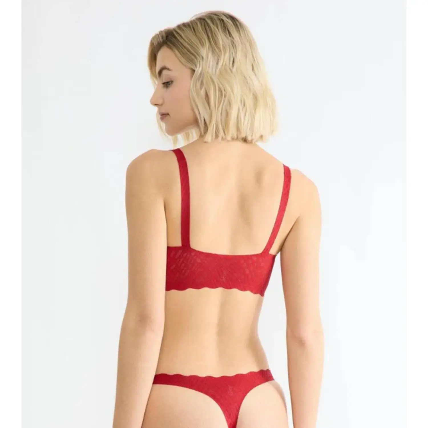 10224738-00FZ sloggi zero feel bliss festive top shanghai red - Afbeelding 3