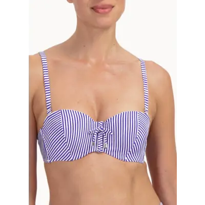 117H-618 CYELL BIKINITOP Padded wired Seersucker - Afbeelding 2