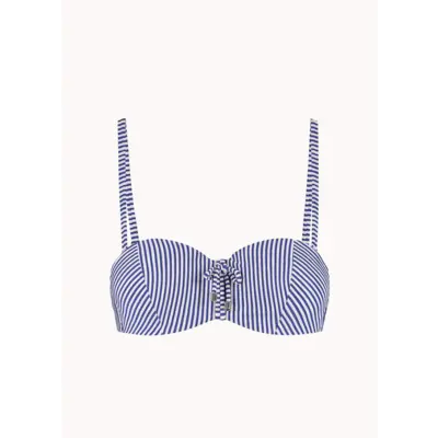 117H-618 CYELL BIKINITOP Padded wired Seersucker