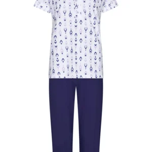 121261-144-1-520 Pastunette km pyjama capri blauw