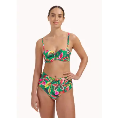 210B-702 CYELL BOTTOM High waist Floral Forest - Afbeelding 3