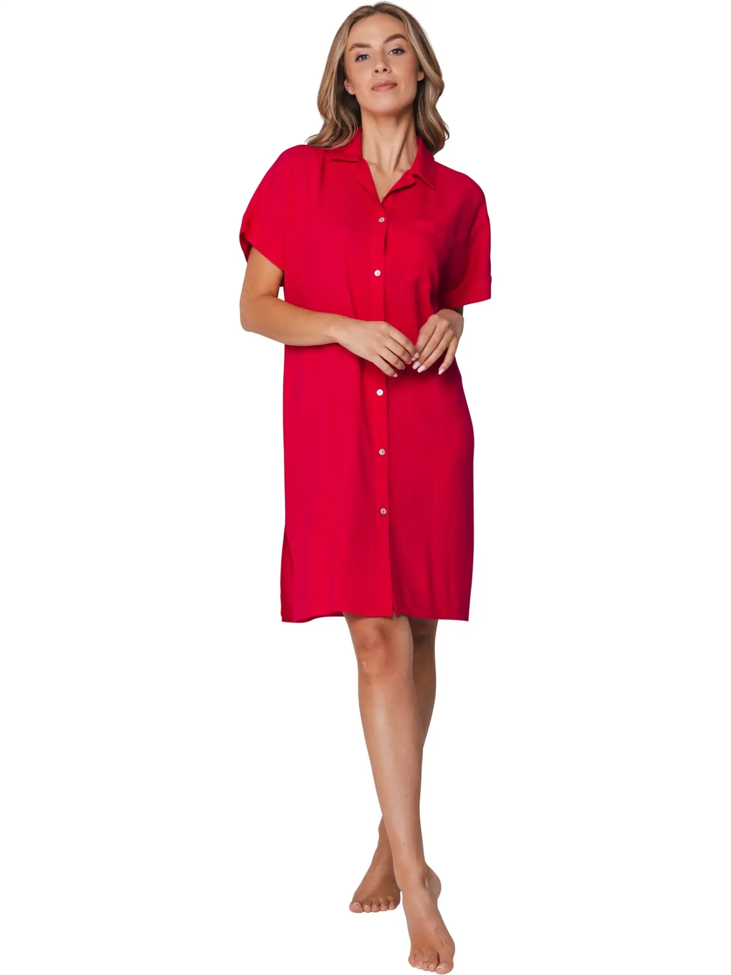 311261-346-1-220 Pastunette beacht shirt 95cm doorknoop roze - Afbeelding 2