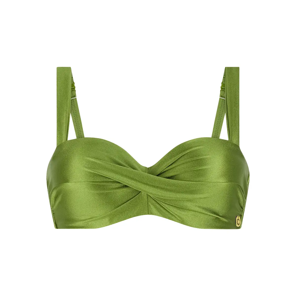 60658-1531 Ten Cate Swim Bikini top twisted padded wired kiwi