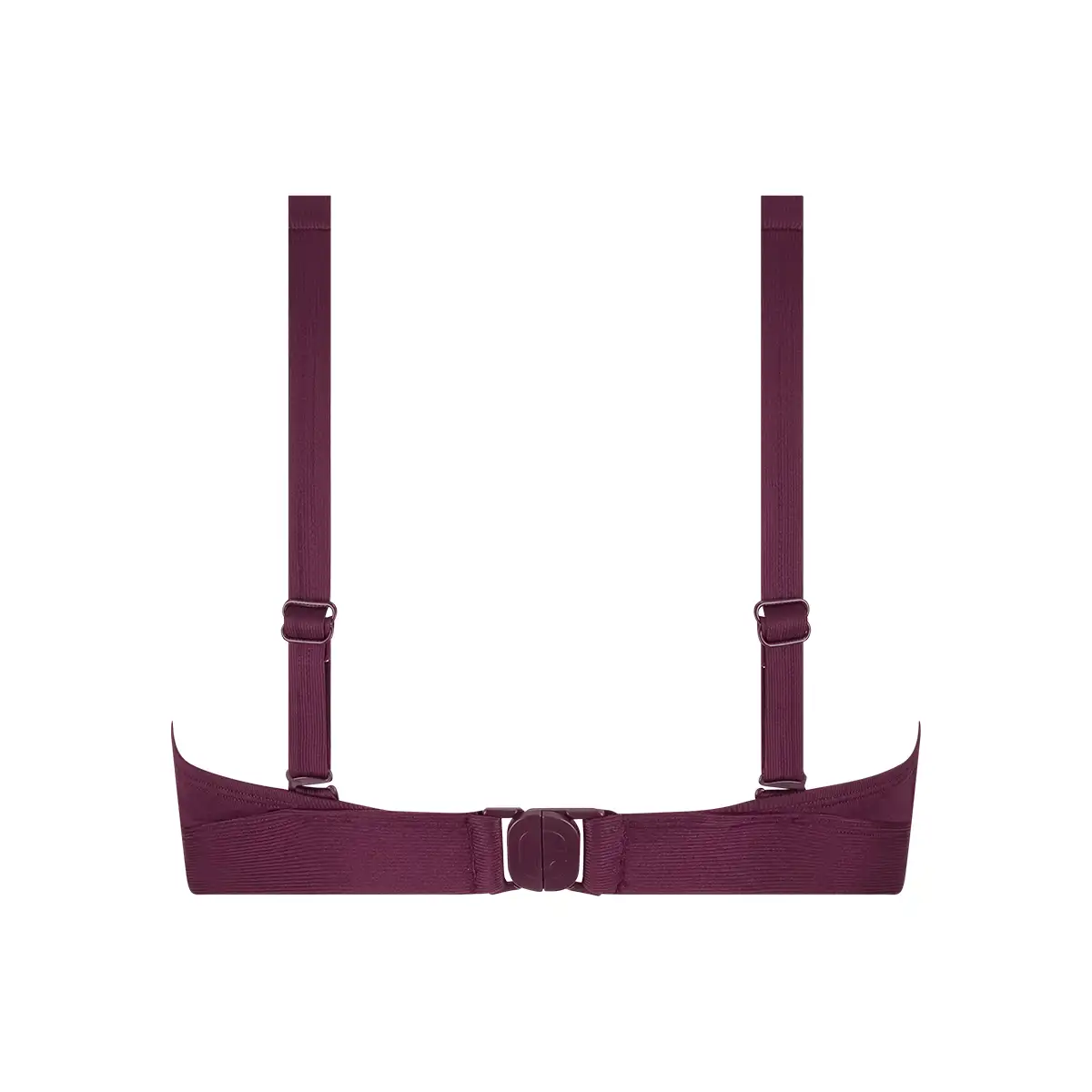 60661-1452 Ten Cate Swim Bikini top triangle buckle push-up wine red - Afbeelding 2