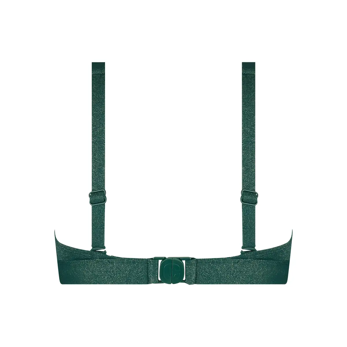 60661-1582 Ten Cate Swim Bikini top triangle buckle push-up bottle green - Afbeelding 2