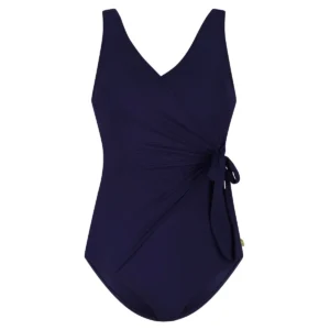 60672-1640 Ten Cate Swim Swimsuit v-neck padded ink blue
