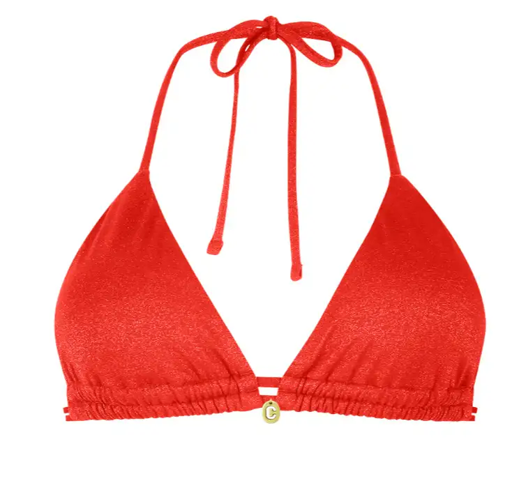 60678-6236 Ten Cate Swim Bikini top triangle rem. padding red