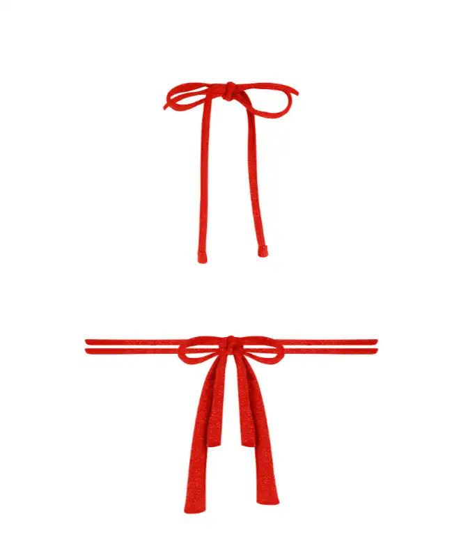 60678-6236 Ten Cate Swim Bikini top triangle rem. padding red - Afbeelding 2
