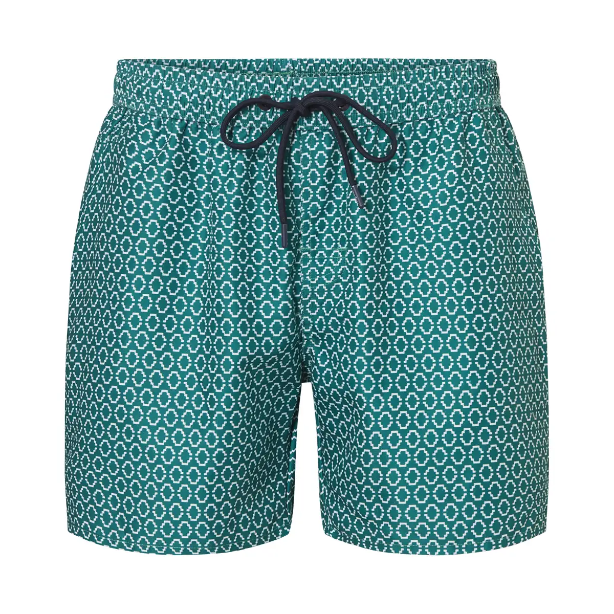 60767-6240 Ten Cate Swim Beach shorts green tiles